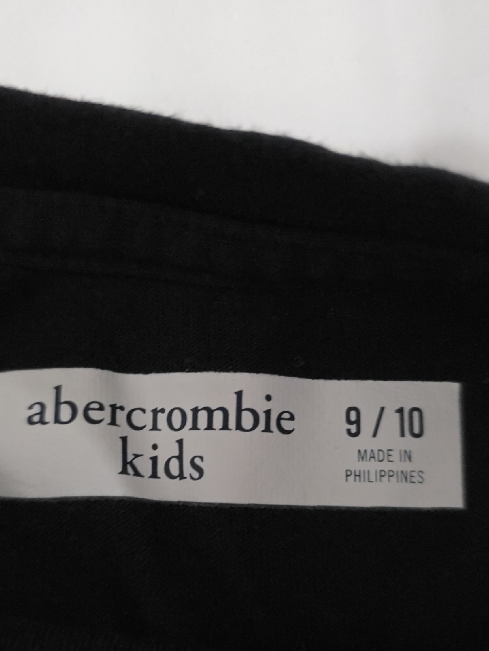 Abercrombie & Fitch Black Tee with Glitter Moose Graphic Girls 9/10 - Picture 2 of 4